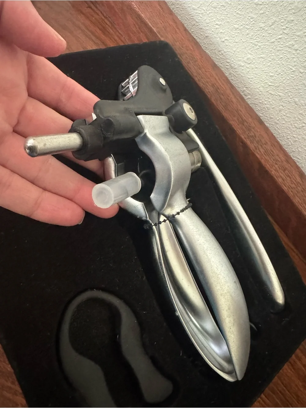 New Unused open box For Living Peacock Lever-Style Corkscrew Wine Opener